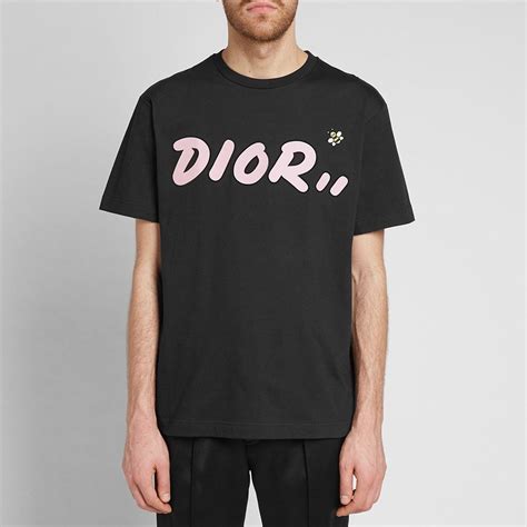 dior kaws black t shirt|Dior Kaws X Dior Embroidered Bee T.